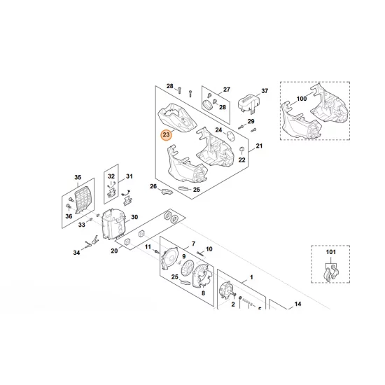 STIHL   Pokrywa FA03 084 0900